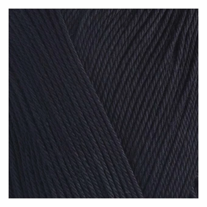 Cheap ???? Patons Black 100% Cotton 4 Ply Yarn 100g ???? - Image 2