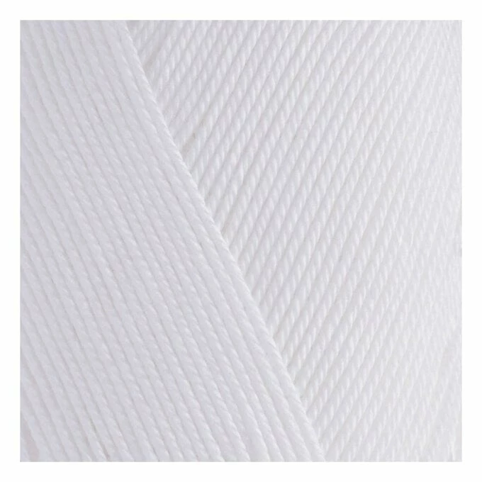 Promo ???? Patons White 100% Cotton 4 Ply Yarn 100g ???? - Image 2