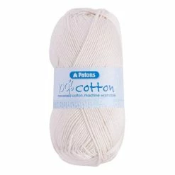 Promo ✨ Patons Cream 100% Cotton DK Yarn 100g ????