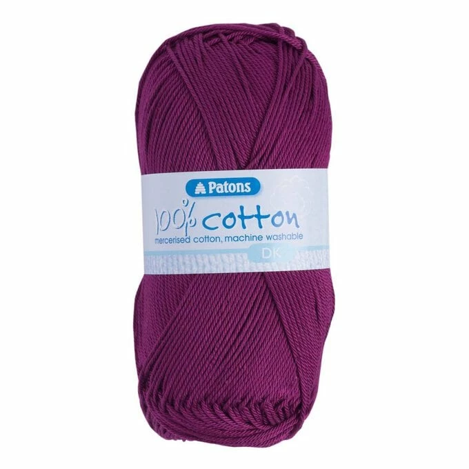 Hot Sale ???? Patons Fuchsia 100% Cotton DK Yarn 100g ⭐