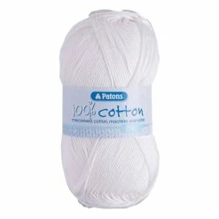 Wholesale ✔️ Patons White 100% Cotton DK Yarn 100g ????