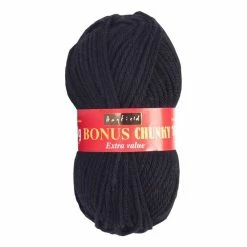 Wholesale ???? Hayfield Black Bonus Chunky Yarn 100g (965) ✨