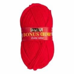 Buy ???? Hayfield Red Bonus Chunky Yarn 100g (977) ????