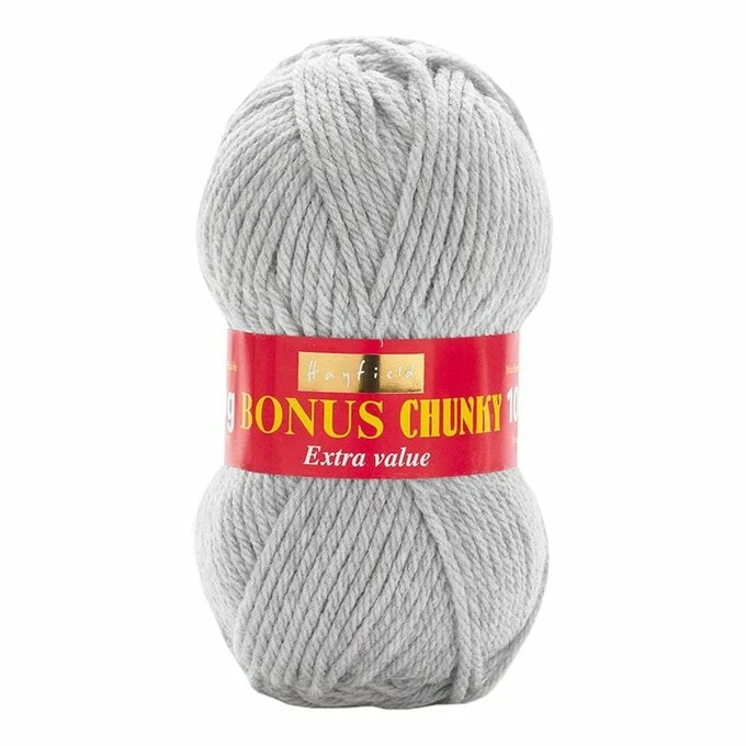 Hot Sale ???? Hayfield Light Grey Mix Bonus Chunky Yarn 100g (814) ❤️