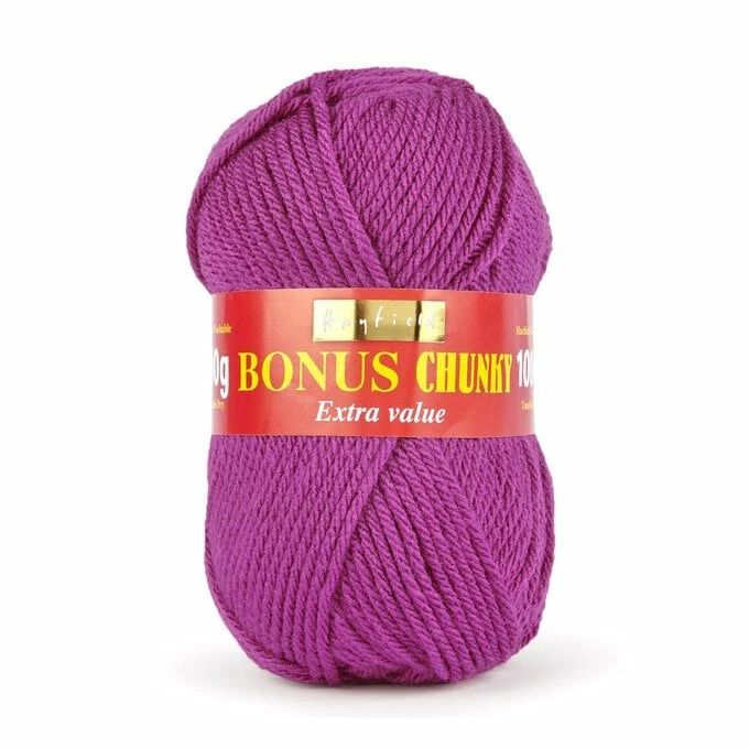 Coupon ???? Hayfield Grape Bonus Chunky Yarn 100g (568) ????