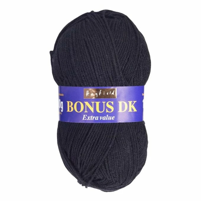 Buy ✨ Hayfield Black Bonus DK Yarn 100g (965) ????