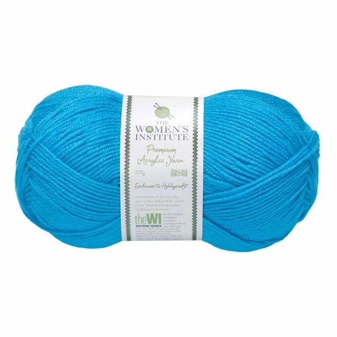 Cheapest ???? The WI ???? Women's Institute Turquoise Premium Acrylic Yarn 100g ????