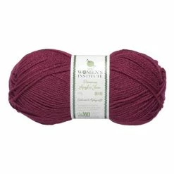 Discount ???? The WI ???? Women's Institute Plum Premium Acrylic Yarn 100g ❤️