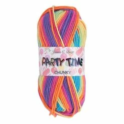 Top 10 ???? James C Brett PT1 Party Time Chunky Yarn 100g ⭐
