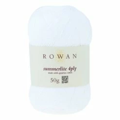 Coupon ???? Rowan Pure White ???? Summerlite 4ply Yarn 50 G ????
