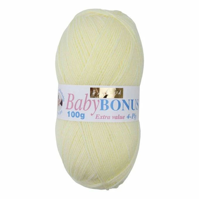 Promo ⭐ Hayfield Baby Lemon Baby Bonus 4 Ply Yarn 100g (852) ????