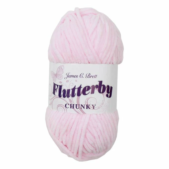 Discount ???? James C Brett Baby Pink Flutterby Chunky Yarn 100 G ????