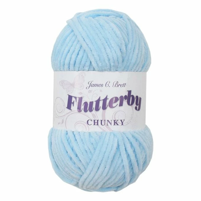 Promo ???? James C Brett Baby Blue Flutterby Chunky Yarn 100 G ⌛