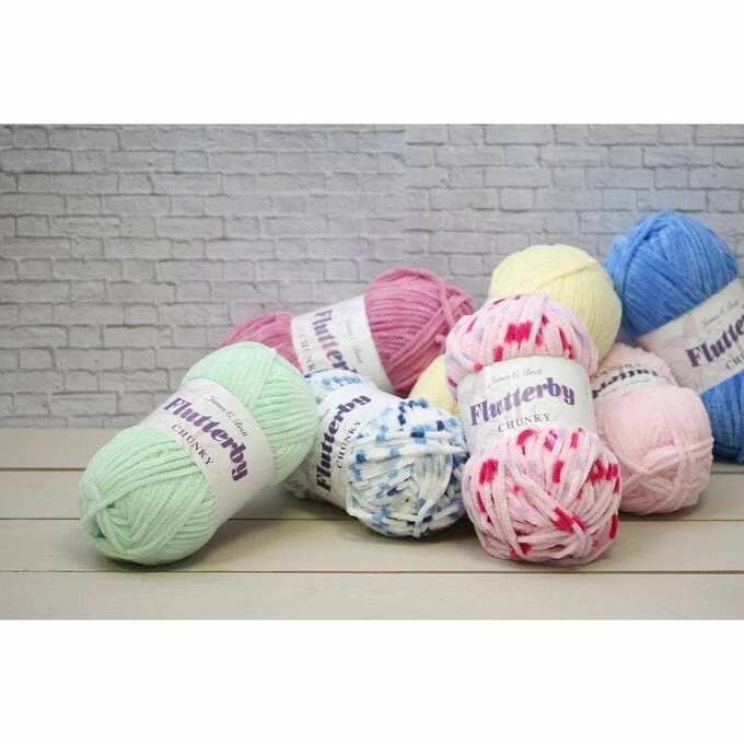 Promo ???? James C Brett Baby Blue Flutterby Chunky Yarn 100 G ⌛ - Image 3