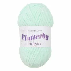 Outlet ???? James C Brett Mint Flutterby Chunky Yarn 100 G ????