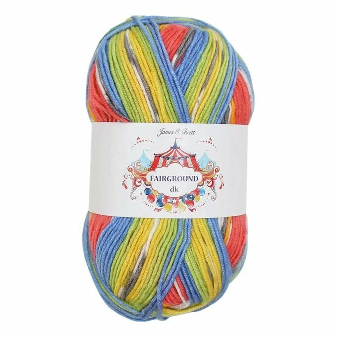 Best Pirce ✔️ James C Brett Rainbow Multi Fairground DK Yarn 100 G ✨