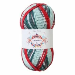 Promo ???? James C Brett Aqua Red Fairground DK Yarn 100g ????
