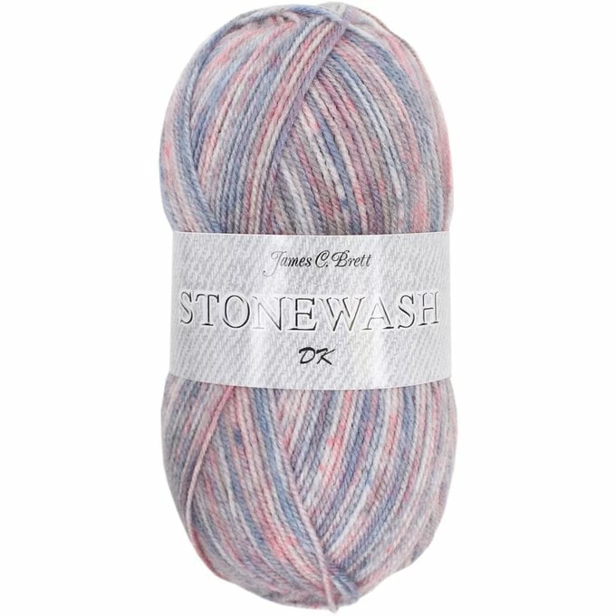 Outlet ???? James C Brett Light Denim And Pink Stonewash DK Yarn 100g ✔️ - Image 2