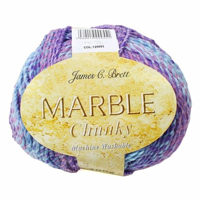 Deals ???? James C Brett Violet And Blue Marble Chunky Yarn 200g ❤️