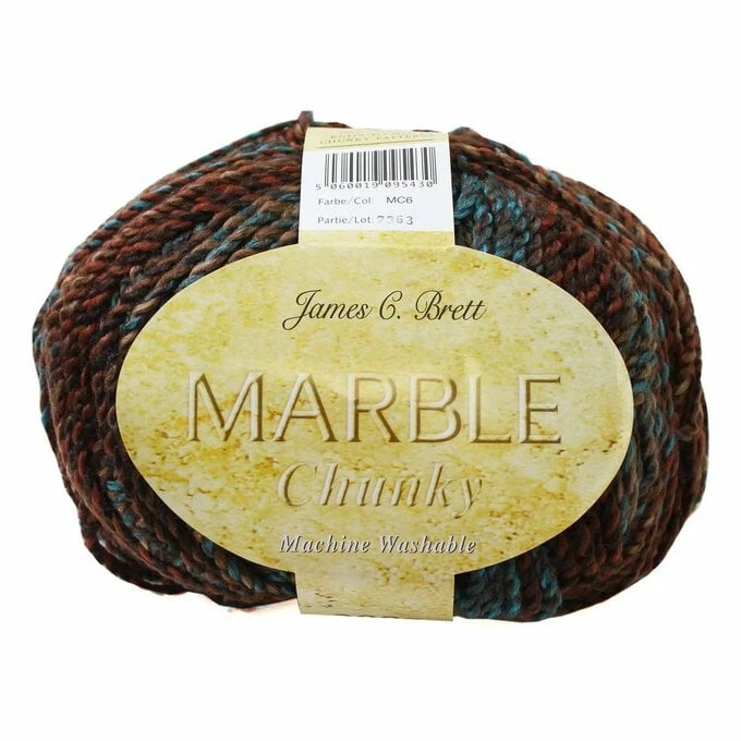 Wholesale ⌛ James C Brett Rust Blue Marble Chunky Yarn 200g ????