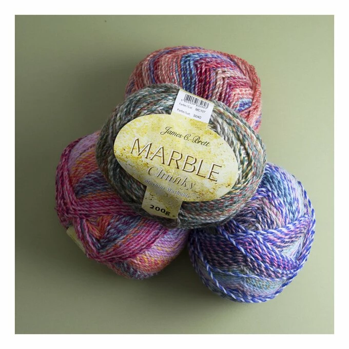 Outlet ❤️ James C Brett Riverbed Marble Chunky Yarn 200g ???? - Image 3