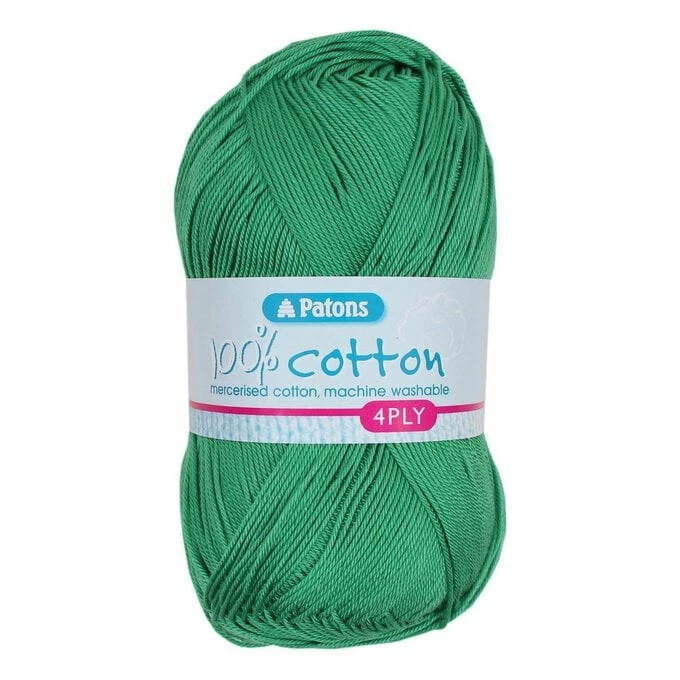 Promo ⌛ Patons Green 100% Cotton 4 Ply 100g ????
