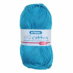 Brand new ???? Patons Peacock 100% Cotton 4 Ply 100g ????