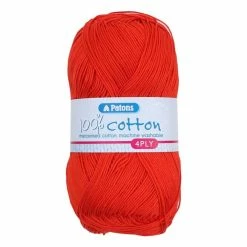 Top 10 ???? Patons Tomato 100% Cotton 4 Ply 100g ⌛