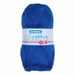 Cheap ✔️ Patons Royal Blue 100% Cotton 4 Ply 100g ????