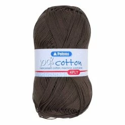 Cheap ???? Patons Brownie 100% Cotton 4 Ply 100g ????