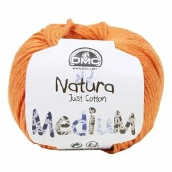 Deals ✨ DMC 109 Rust Orange Natura Medium Crochet Yarn 50g ????