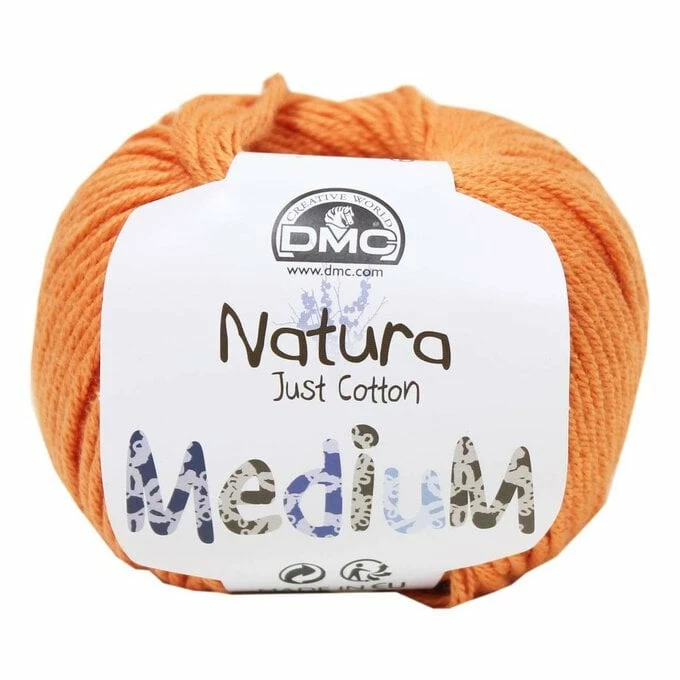Deals ✨ DMC 109 Rust Orange Natura Medium Crochet Yarn 50g ????
