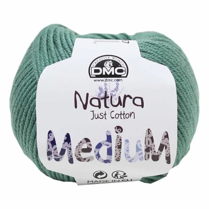 Best deal ???? DMC 87 Jade Green Natura Medium Crochet Yarn 50g ????
