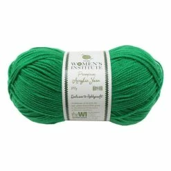 Hot Sale ⭐ The WI ???? Women’s Institute Green Premium Acrylic Yarn 100g ????