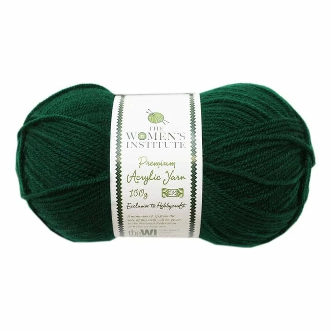Best Pirce ???? The WI ???? Women’s Institute School Green Premium Acrylic Yarn 100g ????