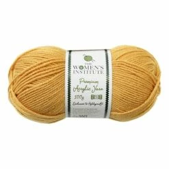 Deals ⭐ The WI ???? Women’s Institute Mustard Premium Acrylic Yarn 100g ????