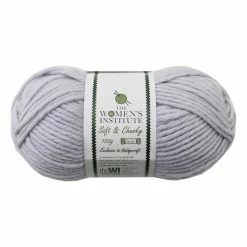 Brand new ???? The WI ???? Womenâs Institute Pale Grey Soft And Chunky Yarn 100g ????