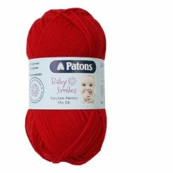 Brand new ???? Patons Red Fairytale Merino Mix DK Yarn 50g ????
