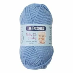 Hot Sale ???? Patons Pale Blue Fairytale Merino Mix DK Yarn 50g ????