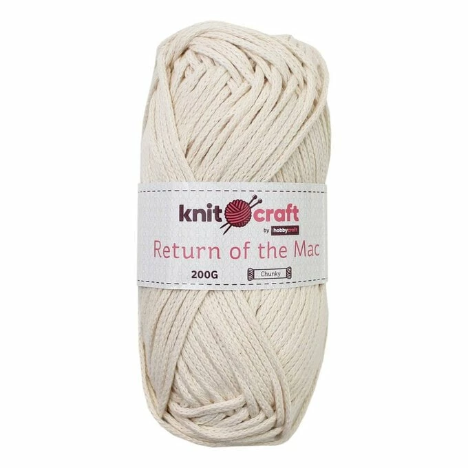 Coupon ???? Knitcraft Ecru Return Of The Mac Yarn 200g ????