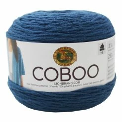 Cheapest ???? Lion Brand Steel Blue Coboo Yarn 100g ????