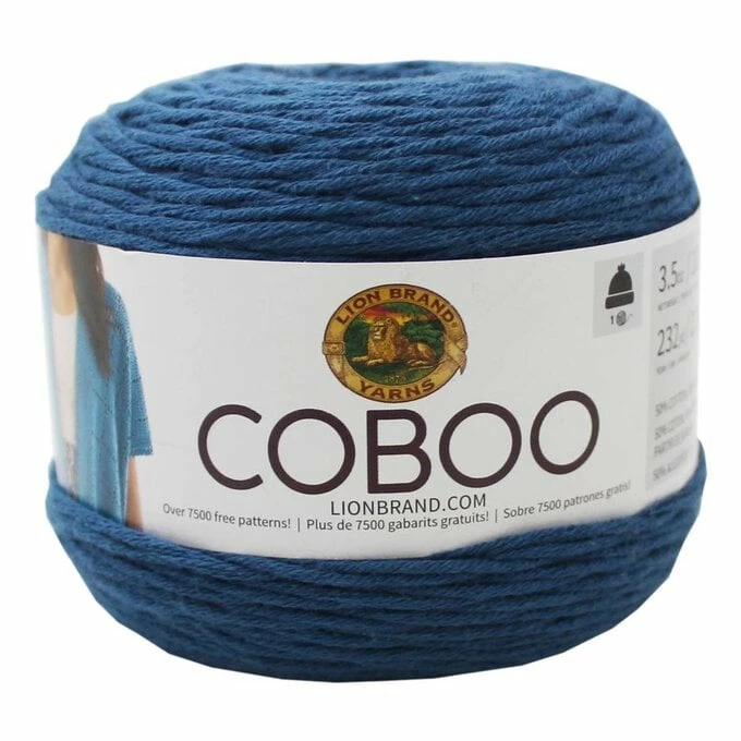 Cheapest ???? Lion Brand Steel Blue Coboo Yarn 100g ????