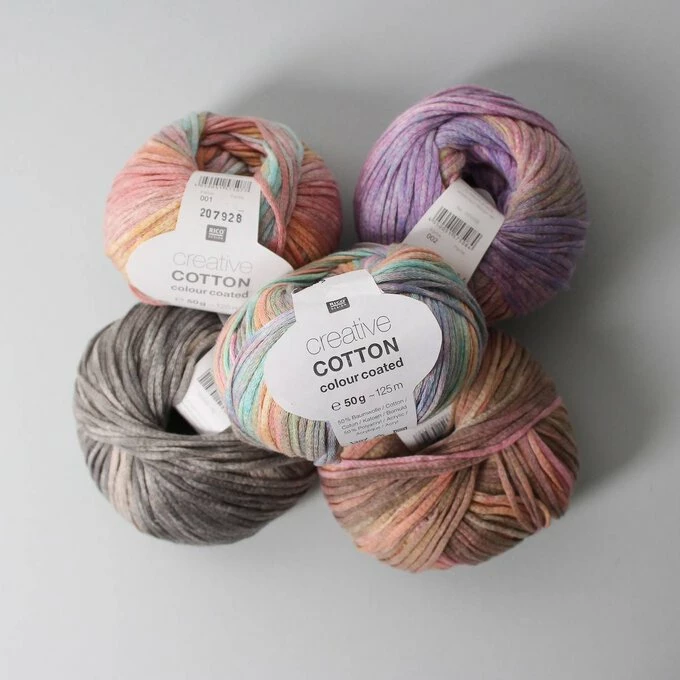 Discount ???? Rico Design Rico Pastel Mix Creative Cotton Colour ???? Coated Yarn 50g ???? - Image 3