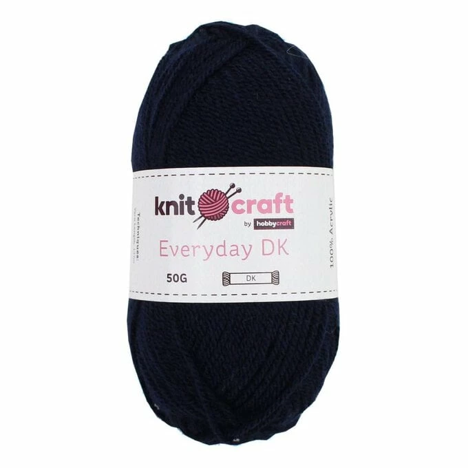 Budget ???? Knitcraft Navy Everyday DK Yarn 50g ????