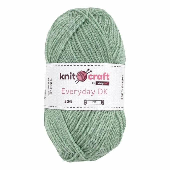 New ???? Knitcraft Mint Green Everyday DK Yarn 50g ????