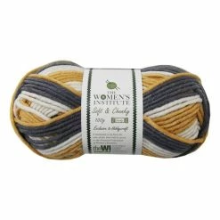Promo ⭐ The WI ???? Women’s Institute Mustard Mix Soft And Chunky Yarn 100g ✨