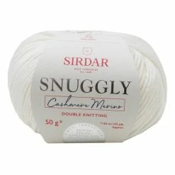 Flash Sale ???? Sirdar White Snuggly Cashmere Merino DK Yarn 50g ????