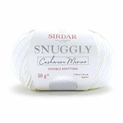 Flash Sale ???? Sirdar Cream Snuggly Cashmere Merino DK Yarn 50g ????