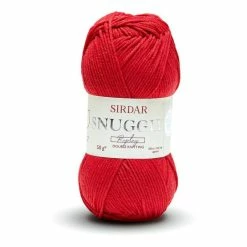 Hot Sale ???? Sirdar Racecar Red Snuggly Replay DK Yarn 50g ⌛