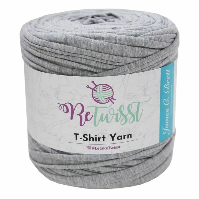 Outlet ✔️ James C Brett ReTwisst Grey Shades T-Shirt Yarn 650g ✨